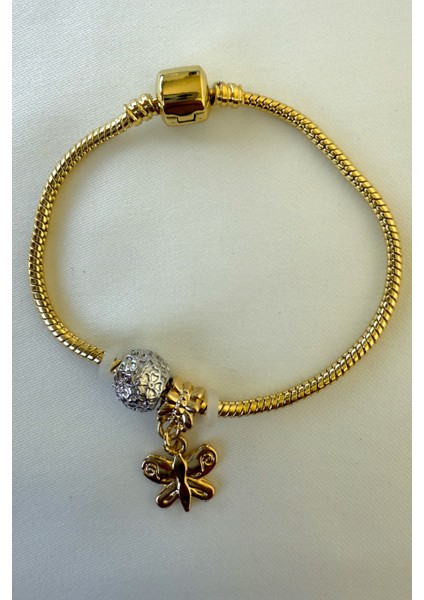 Kelebek Charm Bileklik 18 cm 316L Paslanmaz Çelik Kadın Bileklik fiyatları
