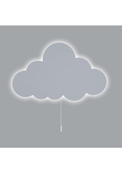 Ahşap Bulut Tasarımlı Çocuk Odası Aydınlatması Gri Renk fiyatları