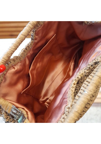 El Yapımı Hasır Çanta (Büyük Boy / Astarlı) modelleri