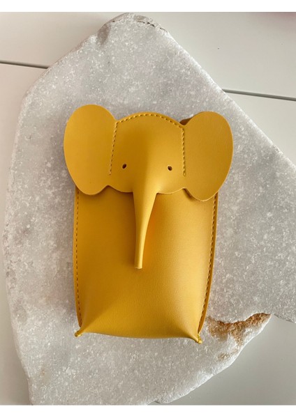 Şık Deri Telefon Çantası, Kadın Kullanımı, Sarı Renk, Zarif ve Pratik Tasarım modelleri