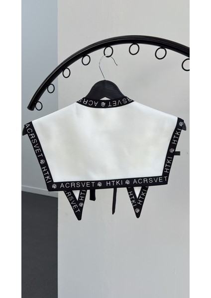 Acrsvety Siyah Yazılı Yaka Fular fiyatları