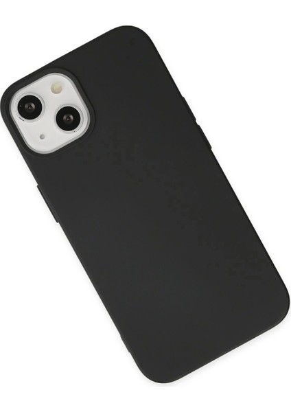 iPhone 15 Plus Kılıf Nano Içi Kadife Silikon - Siyah modelleri