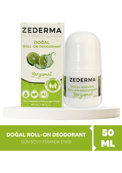 Doğal Roll-On Deodorant Bergamot