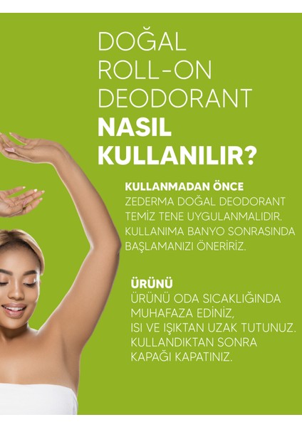 Doğal Roll-On Deodorant Bergamot modelleri