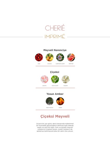 Cherié Edp 50 ml & Seyahat Boy 15 ml Kadın Parfüm Seti I Çiçeksi ve Fresh I Çilek, Ananas, Şakayık fırsatları