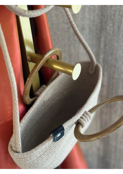 Şık Bej Hasır Omuz Çantası, Kadınlara Özel Rahat ve Tarzlı Aksesuar modelleri