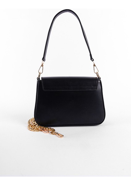Şık Siyah Kadın Çanta, Günlük ve Şık Kullanım Için Tasarım