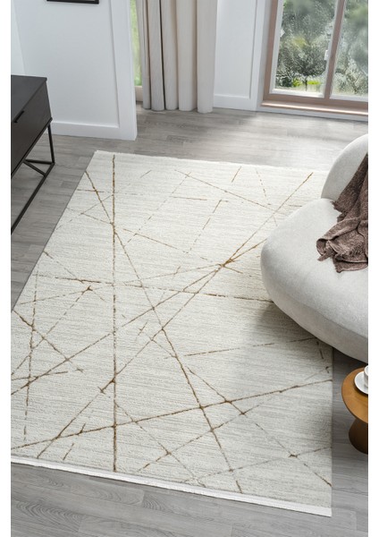 Dream Bej Terra Halı Modern Dokuma Halı Salon Oturma Odası Yatak Odası Halısı 13833A