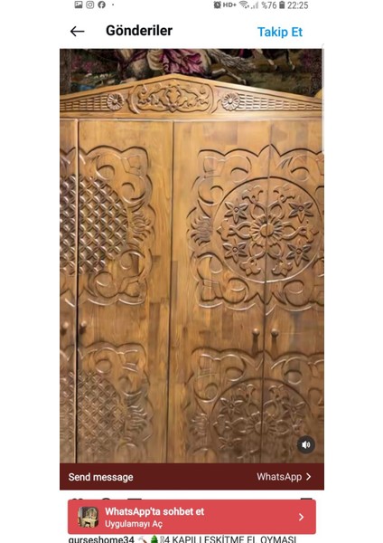 Ahşap Eskitme 4 Kapılı Gardırop Yatak Odası Çam Ağacı modelleri