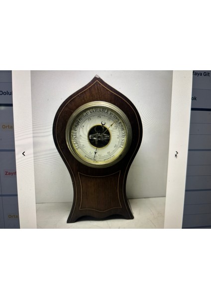 22 cm Yüksekliğinde Ahşap Kaideli Variable Marka Fransız Barometre fırsatları