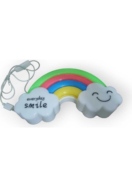 Renkli Gökkuşağı ve Bulut Tasarım USB Gece Lambası modelleri