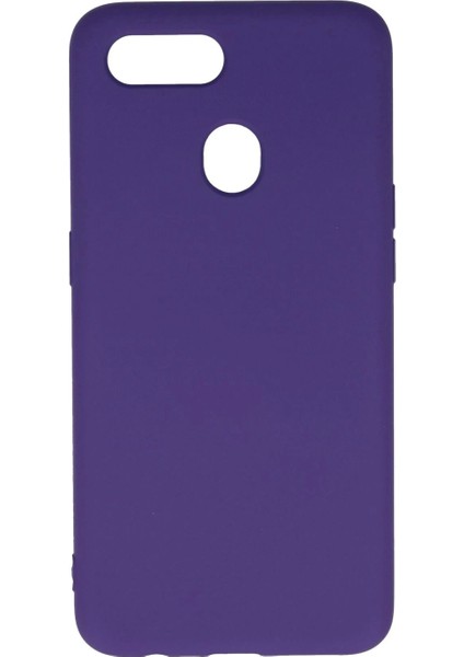 Oppo A12 Kılıf Nano Içi Kadife Silikon - Mor