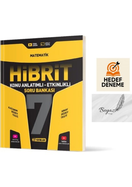Hız 7.sınıf Hibrit Matematik Konu Anlatımlı Soru Bankası Hedef Deneme