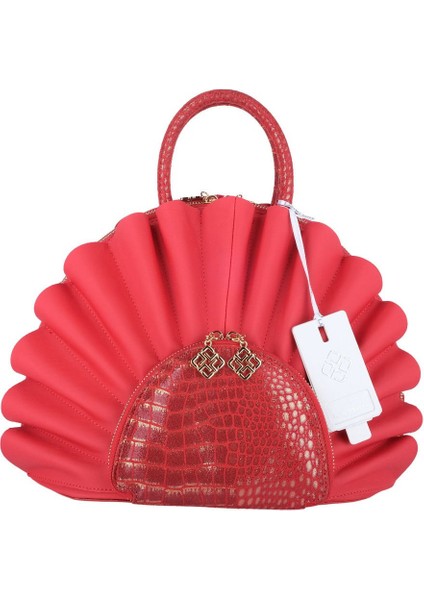 Kırmızı Desenli Omuz Askılı Şık Küçük Çanta fiyatları
