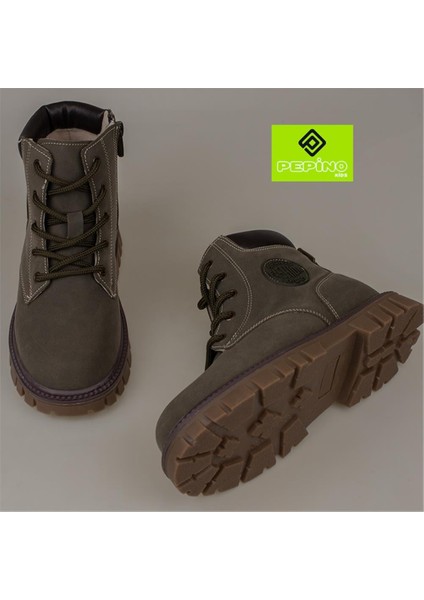 Haki Unisex Kauçuk Kaymaz Taban Çocuk Bot indirimleri