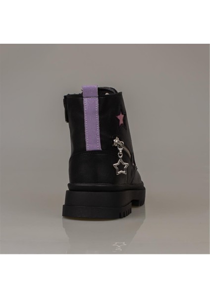 Siyah Kız Çocuk Yıldız Detaylı Lux Bot fırsatları