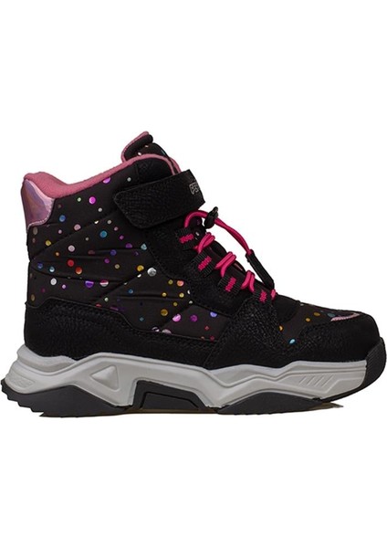 Fuşya Kız Çocuk Lastikli Kar Botu