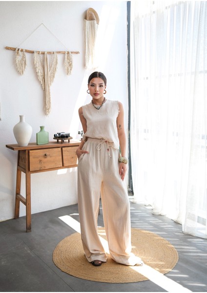 Kapsül Gardırop Püsküllü Pantolon/bluz Takım modelleri