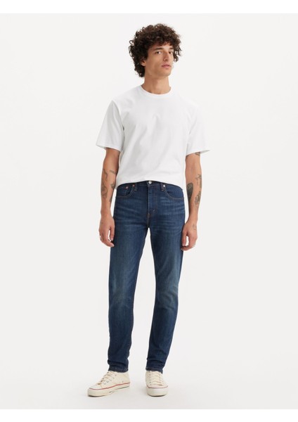 Lse 512 Slım Taper Erkek Mavi Jean Pantolon A2087-0038