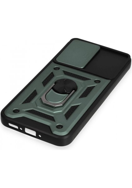 Samsung Galaxy A54 5g Kılıf Pars Lens Yüzüklü Silikon - Yeşil indirimleri