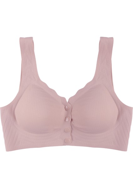 Balensiz Lazer Dikişsiz Kaplı Önden Kopçalı Sütyen Büstiyer