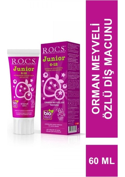 Bfs R.o.c.s.junior Diş Macunu 6-12 Yaş 60 ml Orman Meyveleri