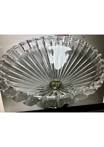 Kristal Jardinyer 21 cm Yükseklik 26 cm Çapında