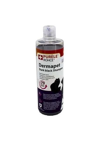 Purele Dermapet Dermatolojik Siyah Kedi ve Köpek Şampuanı 450 ml