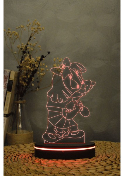 3D Renkli Gece Lambası, Sevimli Hayvan Figürü, Dekoratif ve Işıklandırıcı Ürün