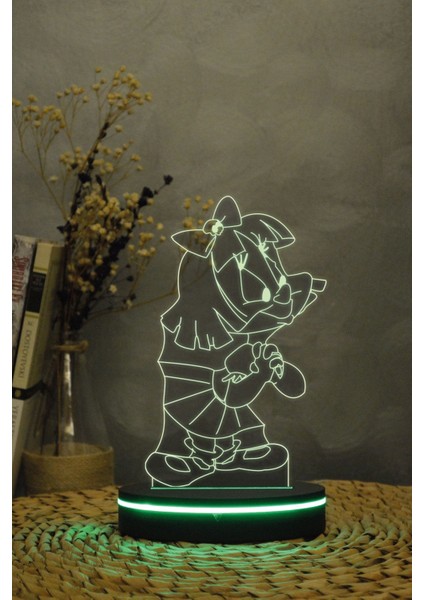 3D Renkli Gece Lambası, Sevimli Hayvan Figürü, Dekoratif ve Işıklandırıcı Ürün indirimleri