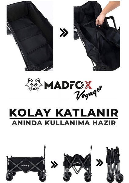 Voyager Katlanır Çok Amaçlı Yük Taşıma Arabası [vagon] Black indirimleri