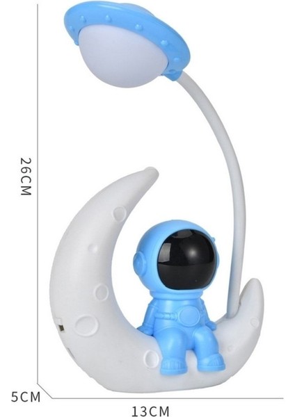 Ay Üzerinde Oturan Astronot Gece Lambası, Beyaz, Sıcak ve Huzurlu Işık modelleri