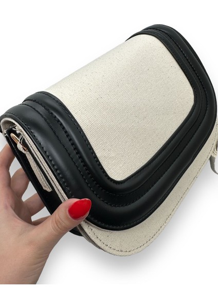 Şık Siyah Keten El ve Omuz Çantası, Günlük Kullanım Için Zarif Tasarım modelleri