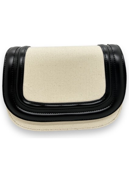 Şık Siyah Keten El ve Omuz Çantası, Günlük Kullanım Için Zarif Tasarım indirimleri