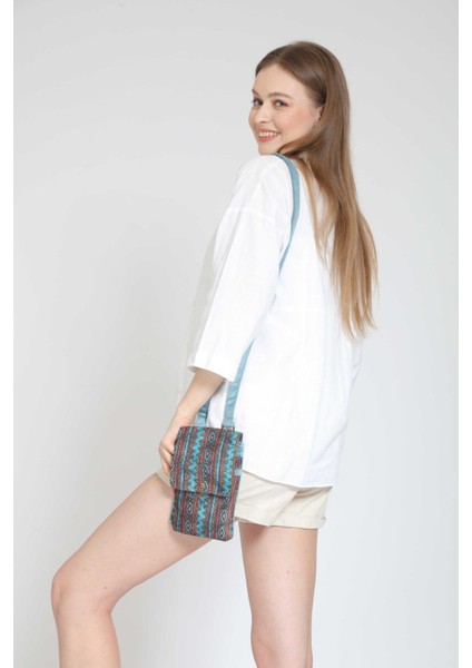 Çok Renkli Etnik Bohem Omuz Çantası, Günlük ve Seyahat Için Şık ve Kullanışlı