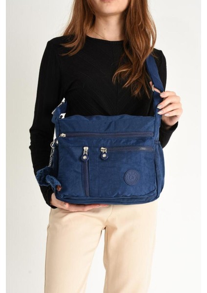Lacivert Kadın Omuz Çantası, Çok Cepli, Hafif, Suya Dayanıklı, Günlük Kullanıma Uygun fiyatları
