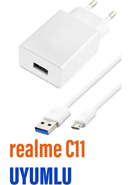Realme C11 Şarj Aleti ve Mikro USB Kablo