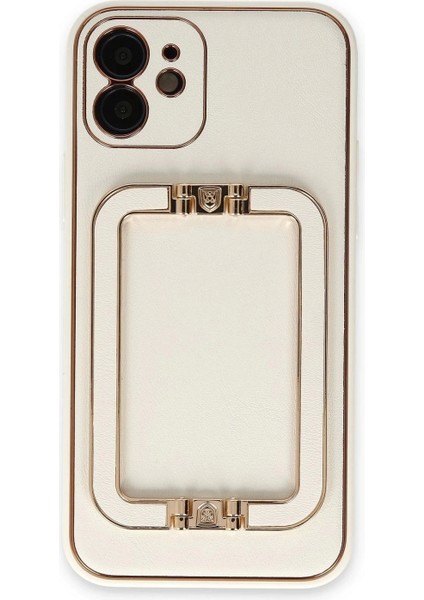 iPhone 12 Kılıf Coco Elit Kapak - Beyaz
