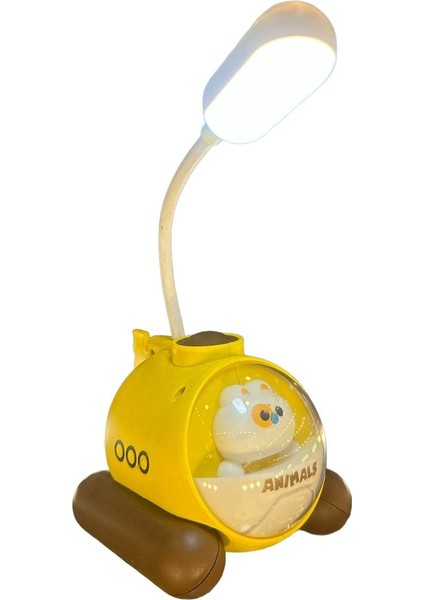 Sevimli Deniz Altı Figürlü Çocuk Masa Gece Lambası, Sarı Renk fiyatları