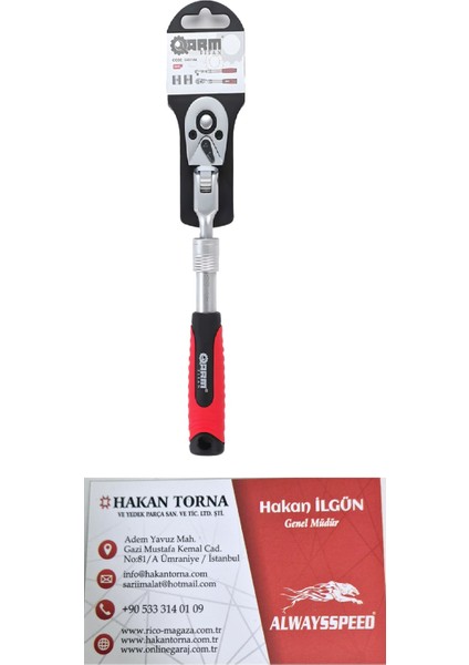 Ht Arm 1/2 Mafsallı Uzatmalı Cırcır Lokma Cırcır Kolu 72 Diş