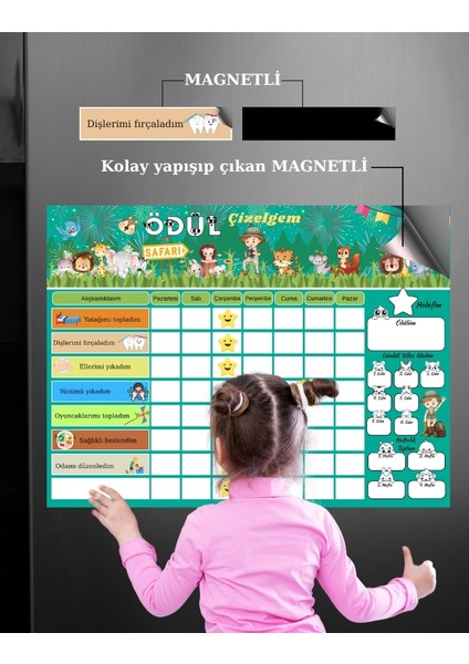 Magnet Alışkanlık Kazanım Tablosu- 30X40 cm