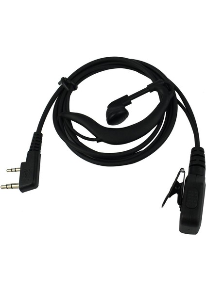 Walkie Talkie G Şekilli Mikrofonlu Kulaklık 2 Pin Ayarlanabilir RT22 RT21 Baofeng Uv-5r 888S Uyumlu fırsatları