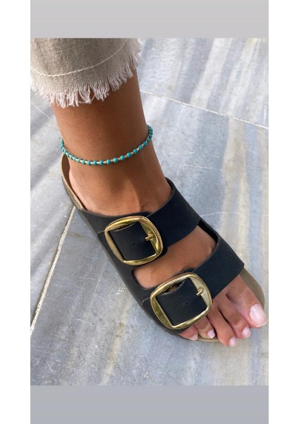 "mavi Boncuk Şerit Gold Renkli Halhal fiyatları