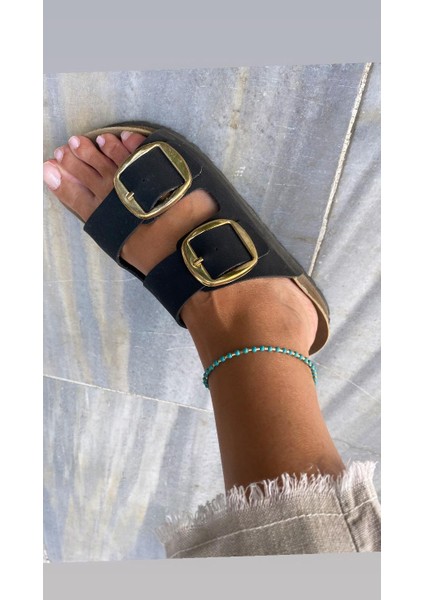 "mavi Boncuk Şerit Gold Renkli Halhal modelleri