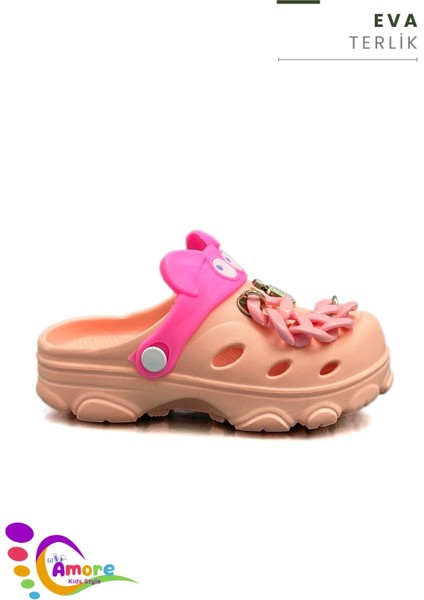 Gözlük Desen Zincirli Eva Kız Çocuk Plaj Havuz Terlik Sabo Terlik Yavru Ağzı fiyatları