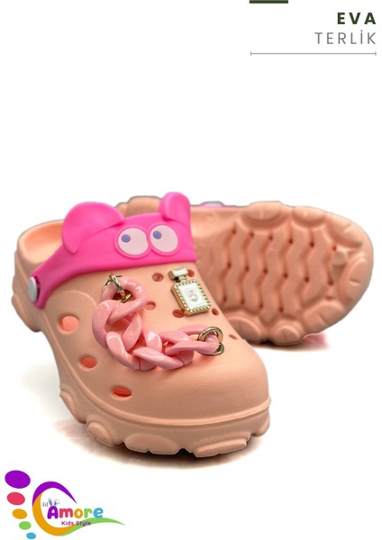 Gözlük Desen Zincirli Eva Kız Çocuk Plaj Havuz Terlik Sabo Terlik Yavru Ağzı fırsatları
