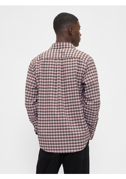 Erkek Pembe Standart Fit Oxford Gömlek fırsatları