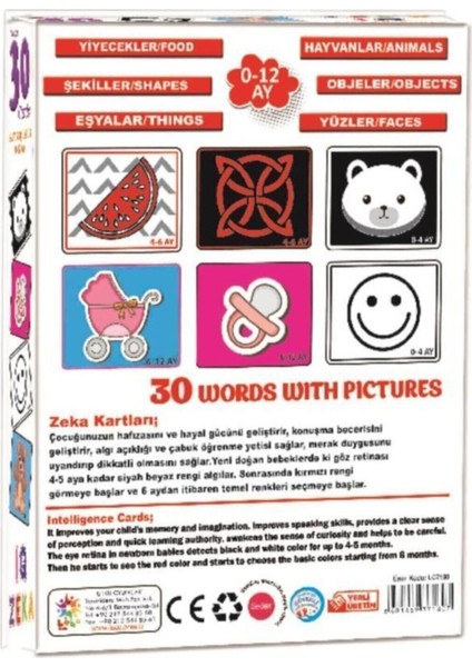 Eğlenceli ve Öğretici Zeka Kartları, Çocuklar Için Gelişim Seti fiyatları