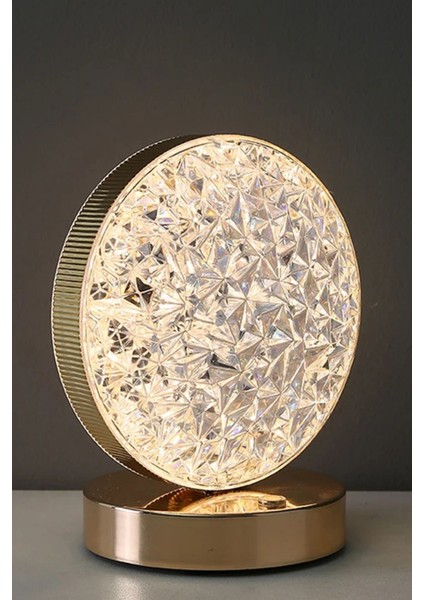 Şarjlı Kristal Elmas Masa Lambası, Dokunmatik LED Renkli Gece Işığı fiyatları