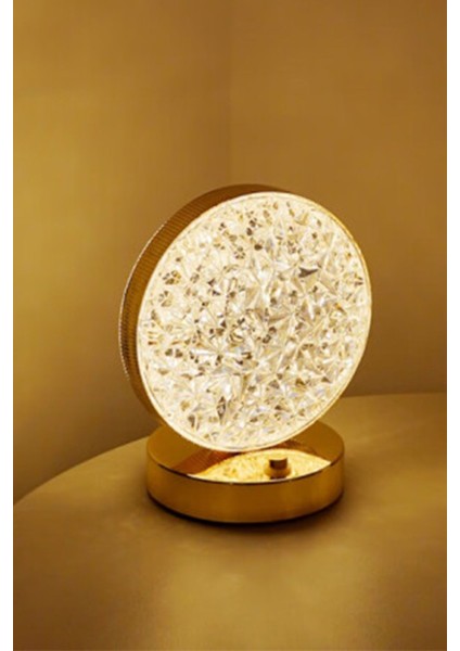 Şarjlı Kristal Elmas Masa Lambası, Dokunmatik LED Renkli Gece Işığı fırsatları